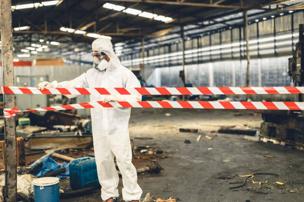 Professional Infectious Disease Decontamination technician working in Port Elizabeth, NJ